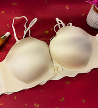 Single Padded Very Soft Check Design Foamy T-Shirt Bra