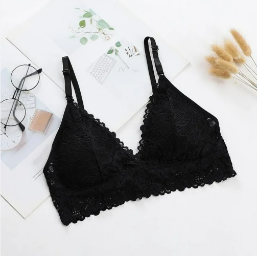 Elegant Floral Lace Bra Non-Padded Comfort Fit Stylish & Comfortable Design